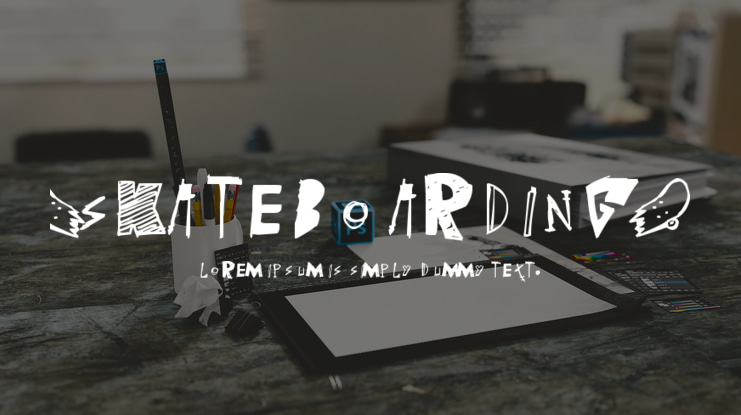 (skateboarding) Font