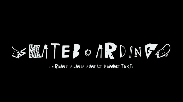 (skateboarding) Font