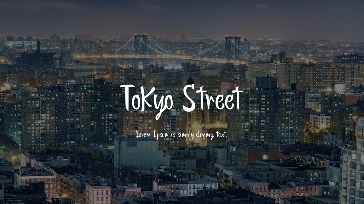 Tokyo Street Font