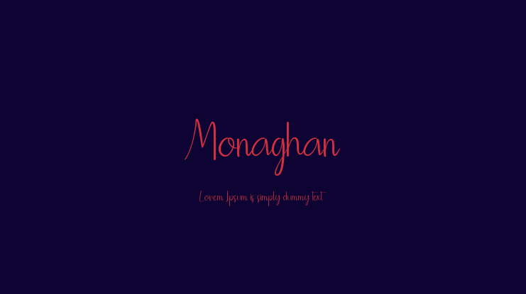 Monaghan Font