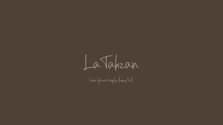 LaTahzan Font