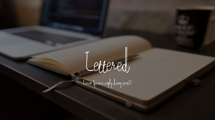 Lettered Font