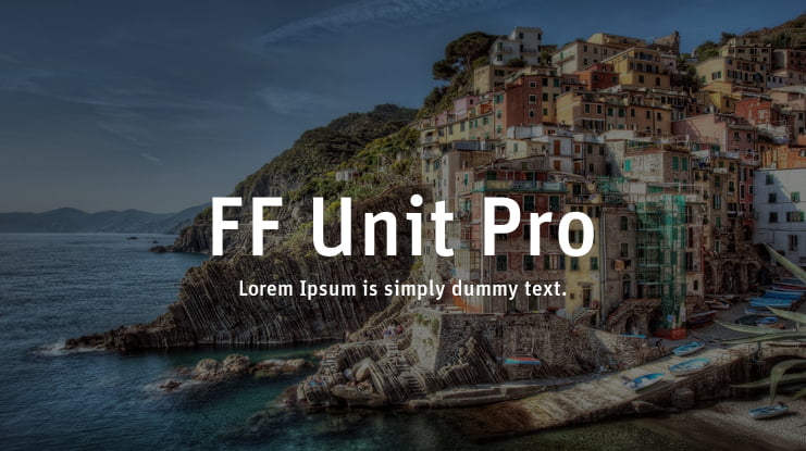 FF Unit Pro Font Family