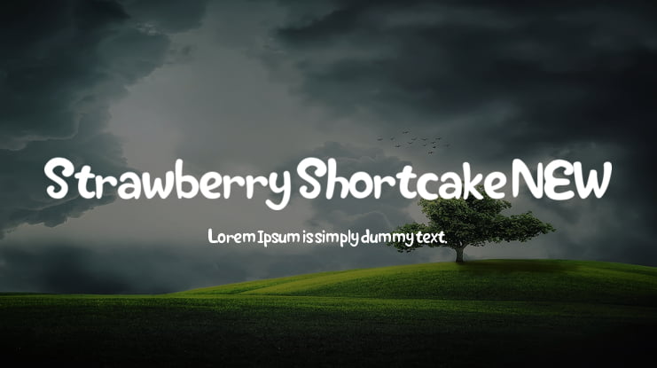 Strawberry Shortcake NEW Font