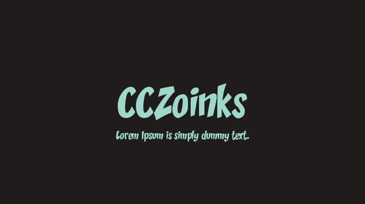 CCZoinks Font