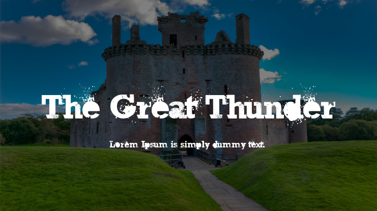 The Great Thunder Font