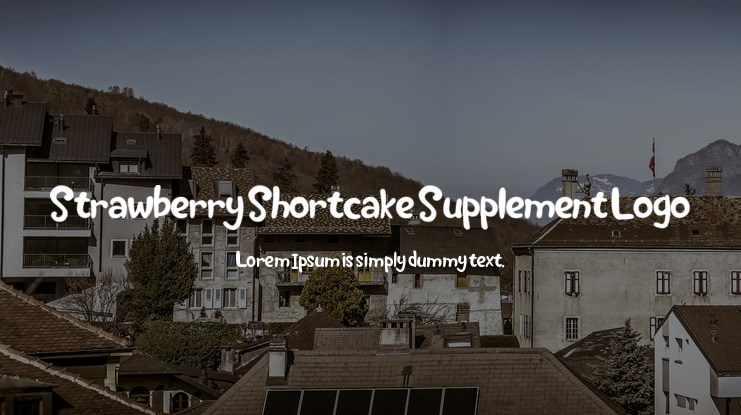 Strawberry Shortcake Supplement Logo Font
