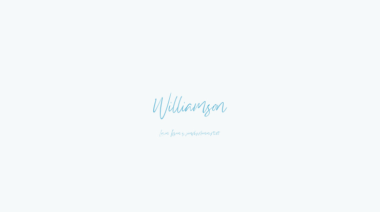 Williamson Font
