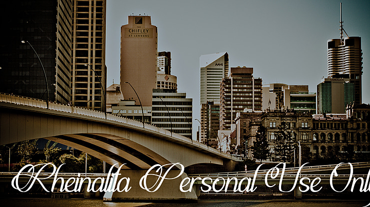 Rheinalita Personal Use Only Font