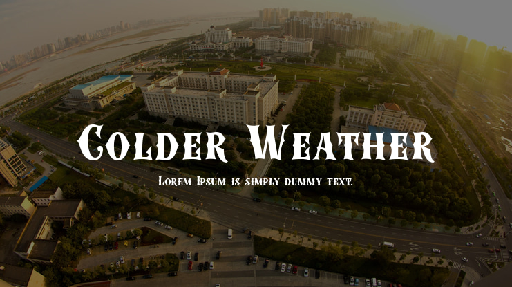 Colder Weather Font