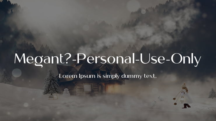 Meganté-Personal-Use-Only Font