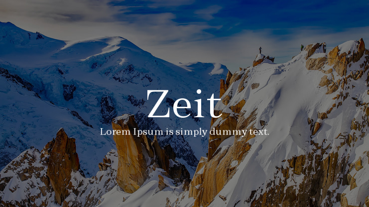 Zeit Font
