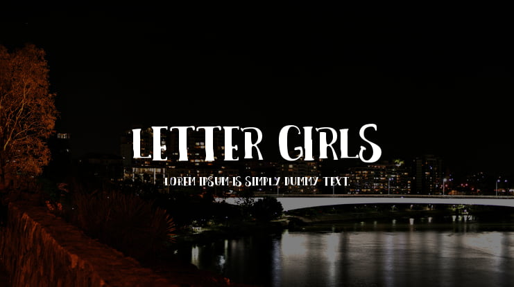 LETTER GIRLS Font