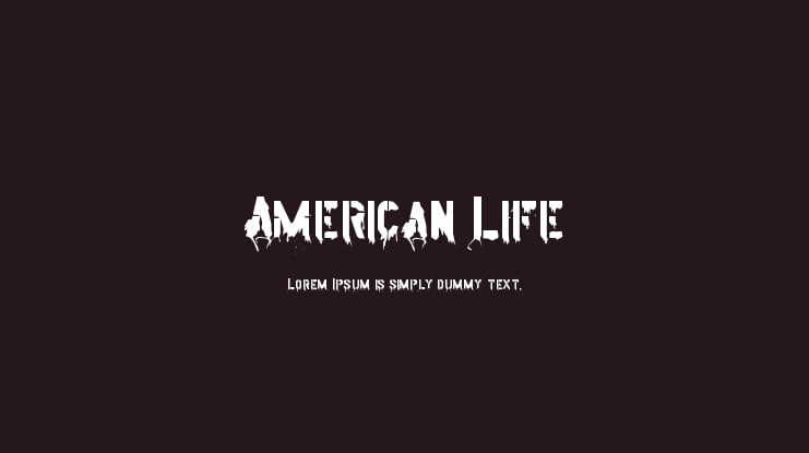 American Life Font