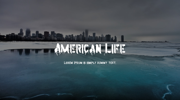 American Life Font