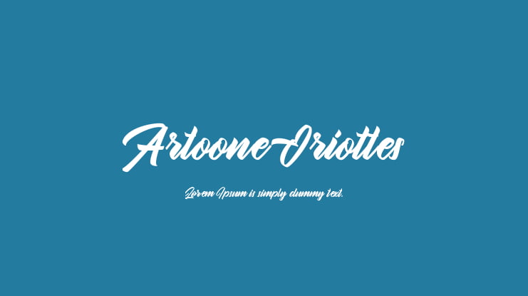 Artoone Oriottes Font