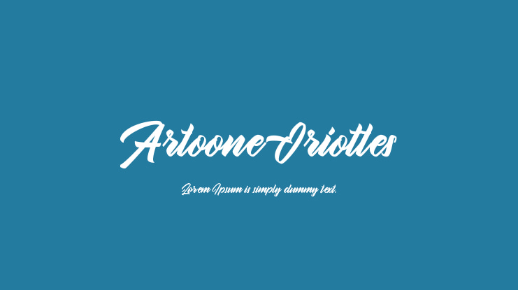 Artoone Oriottes Font