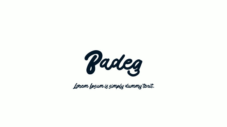 Badeg Font
