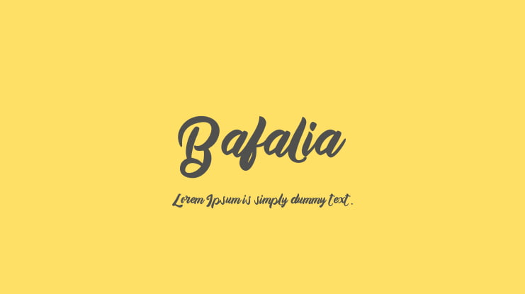 Bafalia Font