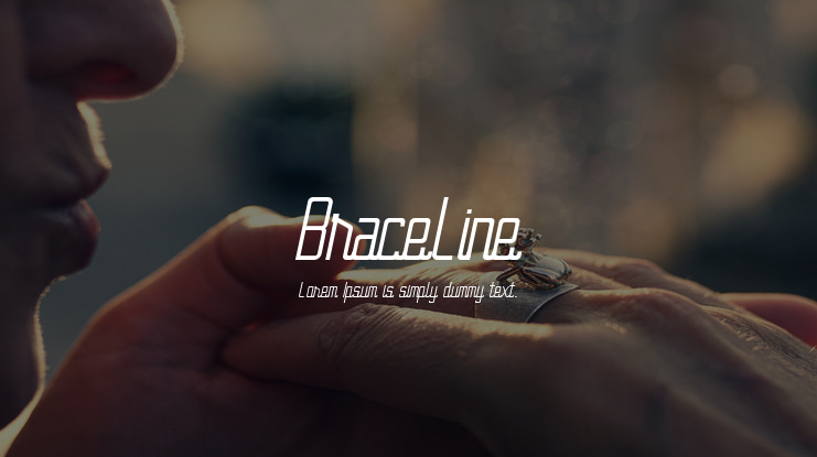 BraceLine Font