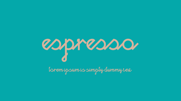 ESPRESSO Font