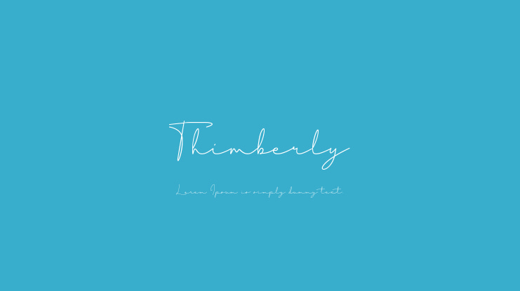 Thimberly Font