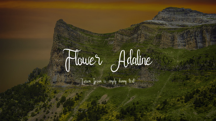 Flower Adaline Font