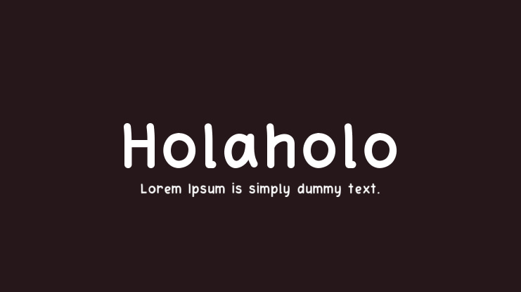 Holaholo Font