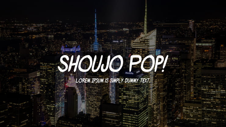 Shoujo Pop! Font Family