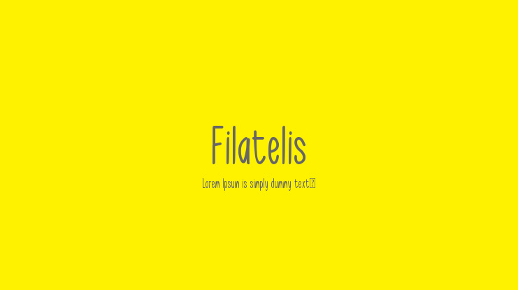 Filatelis Font