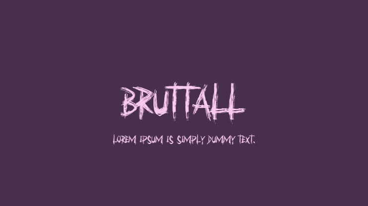 Bruttall Font