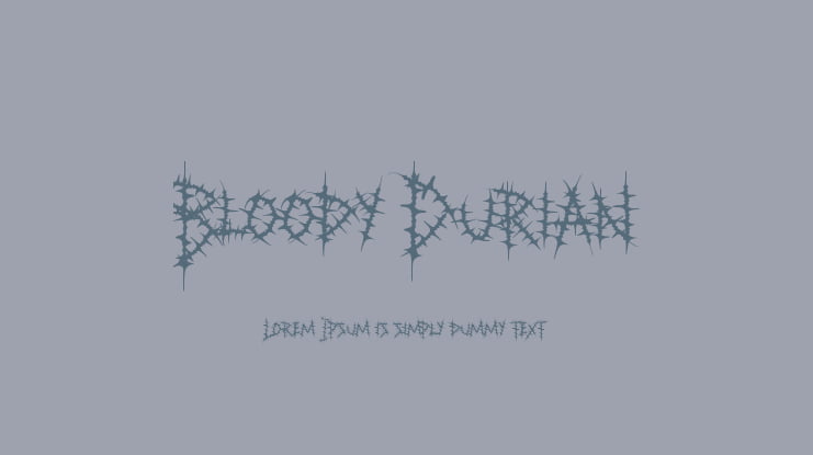 Bloody Durian Font
