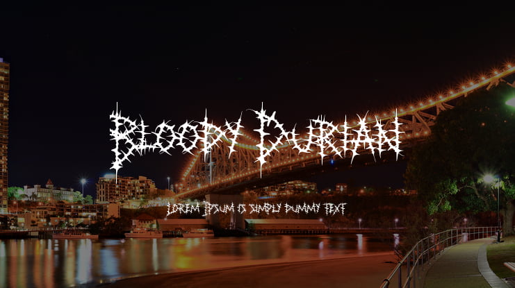 Bloody Durian Font