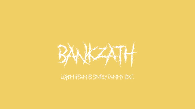 BANKZATH Font