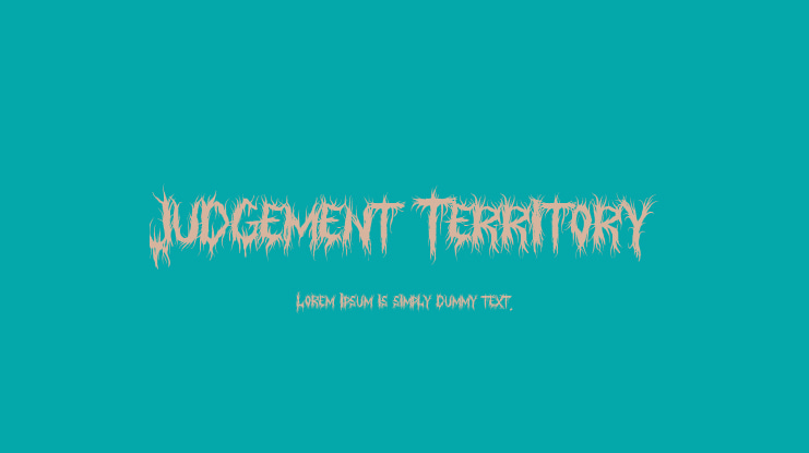 Judgement Territory Font