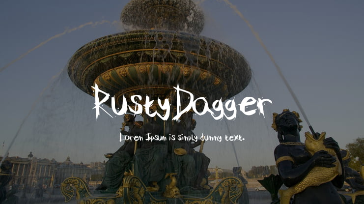 RustyDagger Font
