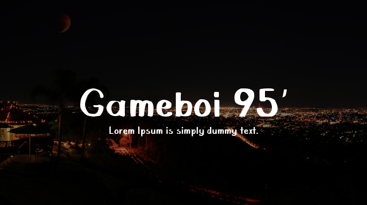 Gameboi 95' Font
