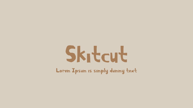 Skitcut Font