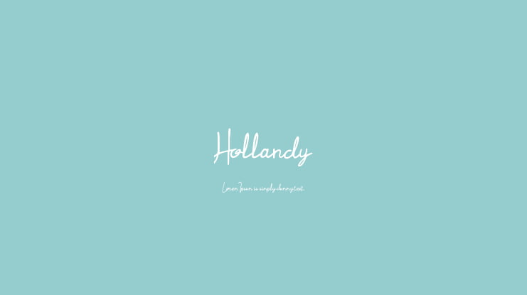 Hollandy Font