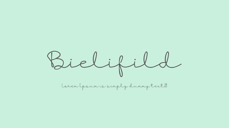 Bielifild Font