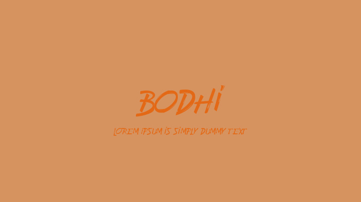 Bodhi Font