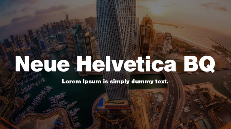Neue Helvetica BQ Font Family