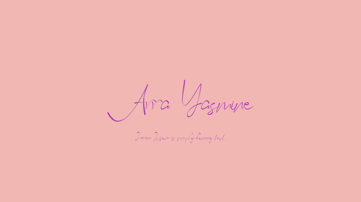 Arra Yasmine Font
