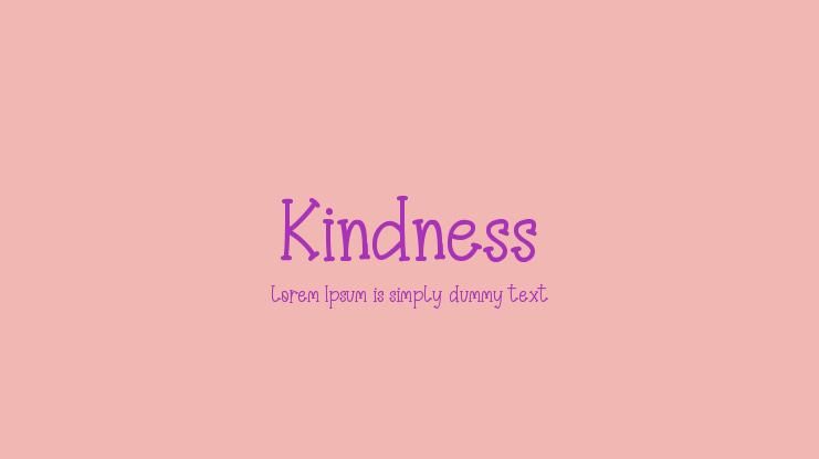 Kindness Font