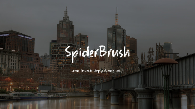 SpiderBrush Font