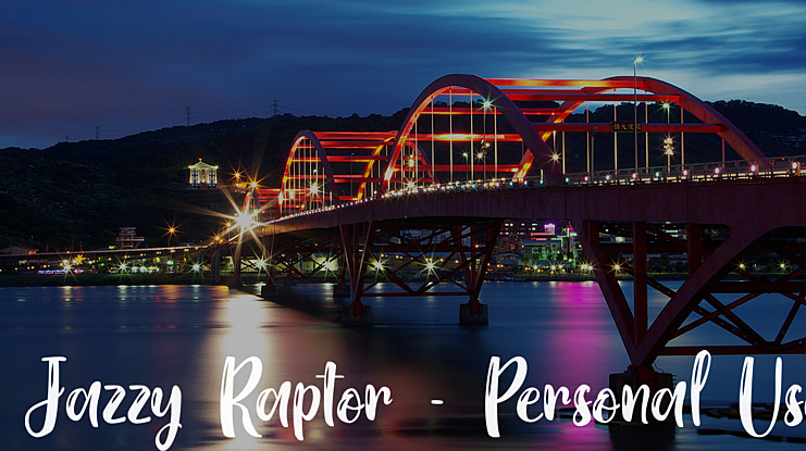 Jazzy Raptor - Personal Use Font