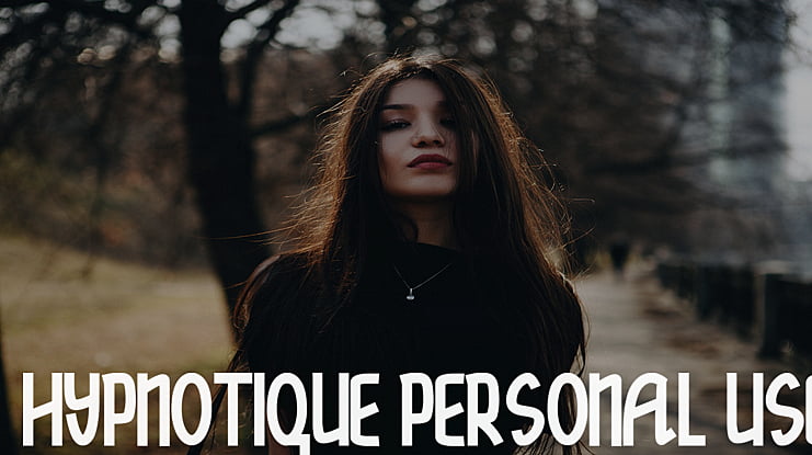 hypnotique personal use Font