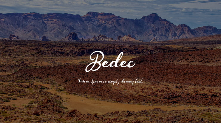 Bedec Font