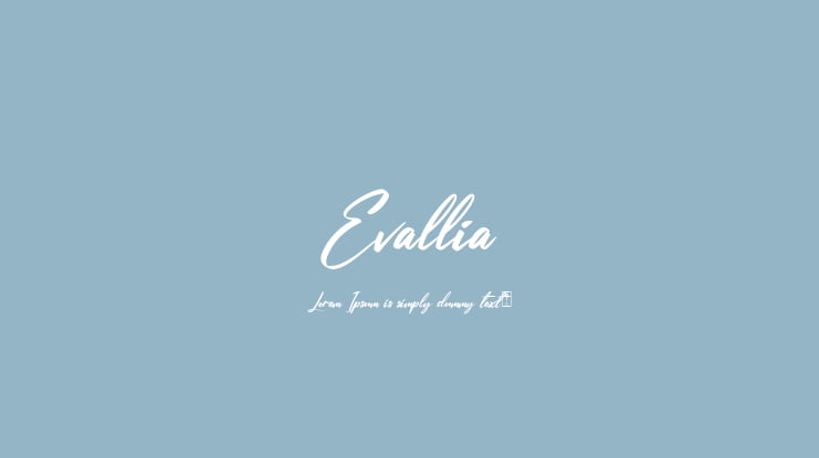 Evallia Font