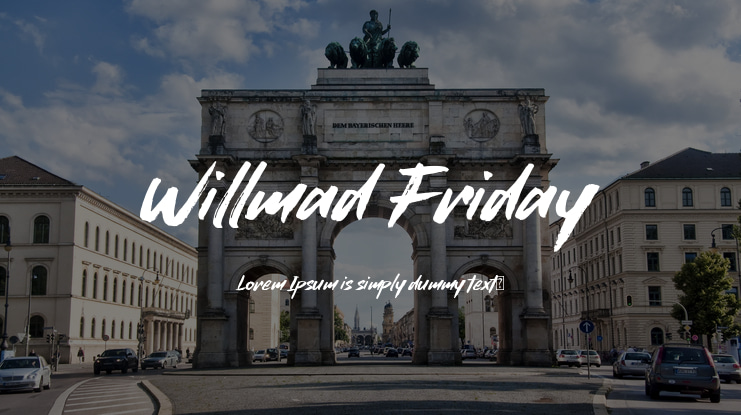 Willmad Friday Font